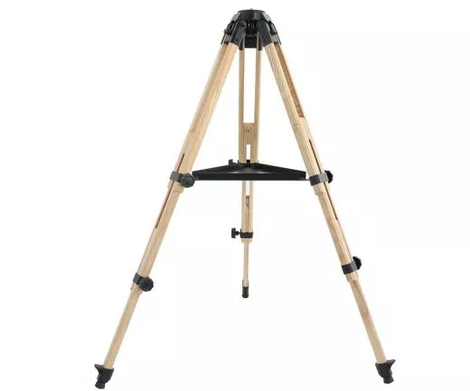 TS Hartholz Fotostativ 61-124cm Hhe 3/8 Gewindeanschluss Holzstativ