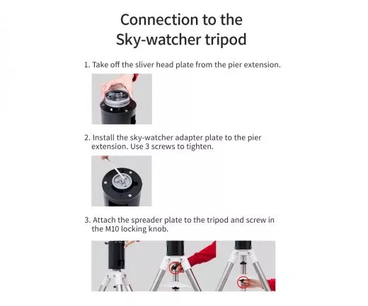 ZWO tripod extension PE200 for AM5 AM3 mount