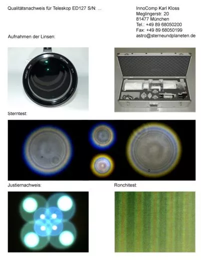 Qualittsnachweis fr unseren ED127