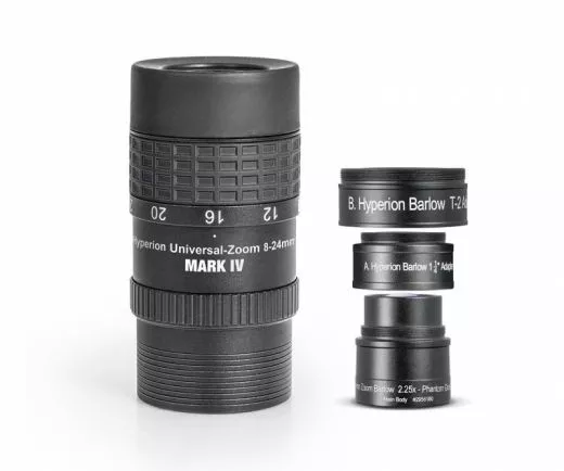 Experience with Baader Hyperion Zoom Mark IV 8-24mm combo with 2.25x Barlow eyepiece