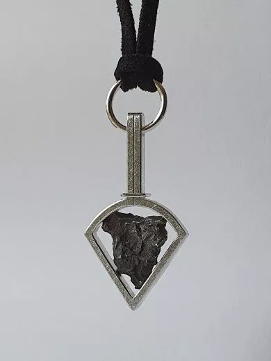 Meteorit Sikhote-Alin, Eisen-Nickel, 925/- Silber Anhnger