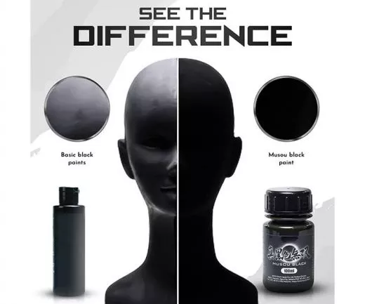 MUSOU Black Anti-Reflective Paint 100ml one of the worlds blackest Black