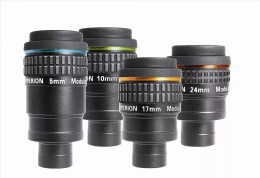 Baader Hyperion 68 eyepiece set (entry-level 5, 10, 17, 24 mm)