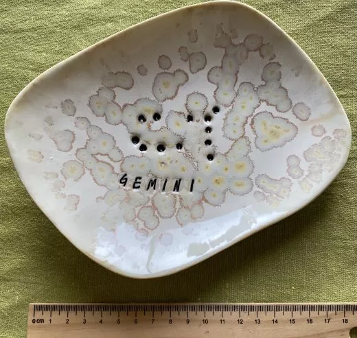 Astro: Zodiac porcelain bowl/plate, handcrafted from porcelain. Each piece is unique.