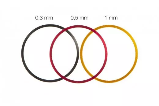 Baader T-2 Fein-Abstimmringe Set aus Aluminium (0,3 / 0,5 / 1mm) T2 Abstandsring