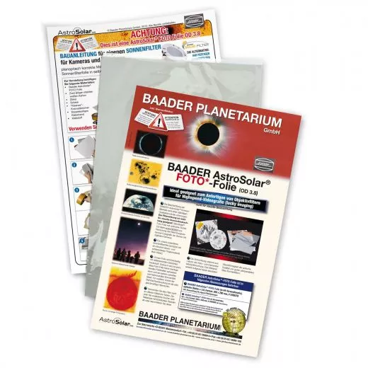 Baader photographic AstroSolar photo solar filter foil OD 3.8, 20x30 cm