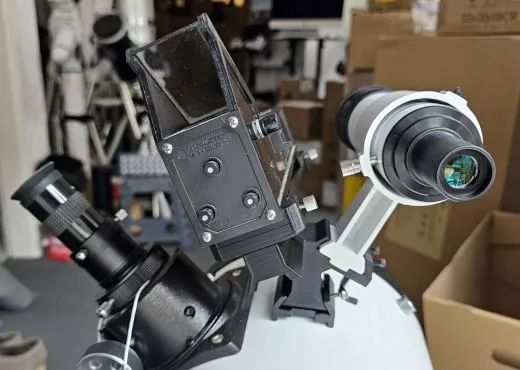 Telrad. optical or LED viewfinder simultaneously on our 3D Telrad adapter and dual viewfinder holder