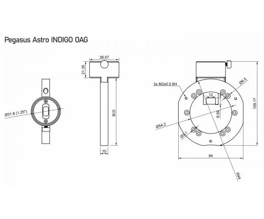 Pegasus Astro Off Axis Guider Indigo OAG