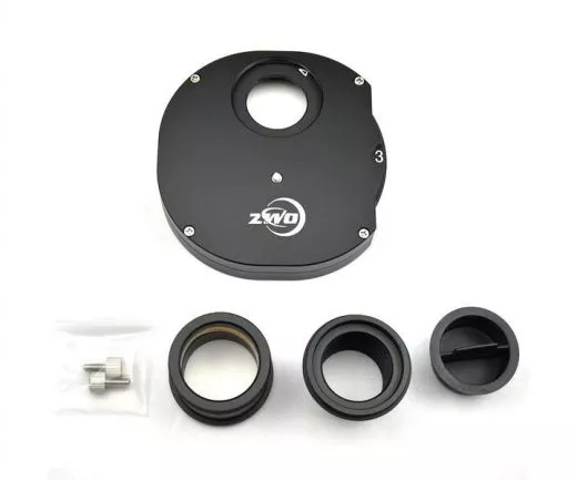 ZWO manuelles Filterrad für 5x 1,25"-Filter mit 1,25" und T2 Anschluss