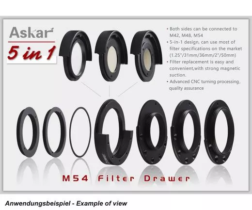 Askar multifunktionaler Filterwechsler / Filterschublade 10 Teile Set