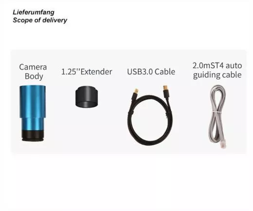 TS-Optics ToupTek G3M178M monochrome Planetary Camera and Autoguider - Sensor D= 8.92 mm