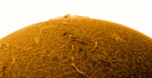 Sun with LUNT LS130MT B3400 double-stack module with ZWO ASI178mm on CQ350 mount