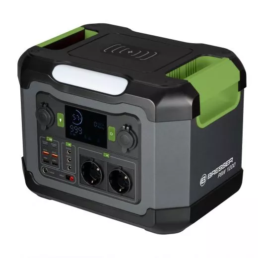 BRESSER Set Mobile Power-Station 1.200 W + Solar-Ladegert 120 W