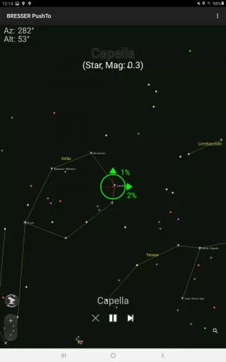 BRESSER PushTo AR-80/400 smart telescope with tripod