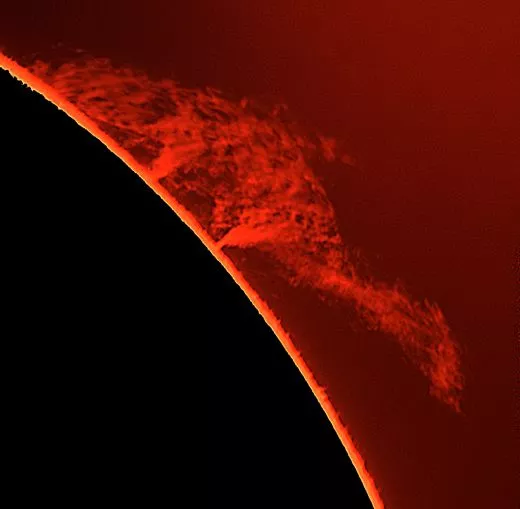 A dinosaur on the sun - and a big one at that ;-)