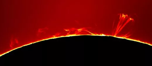 Sun region with the Loop Prominence on June 24, 2024