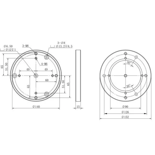 iOptron column extension MiniPier HAE69/HAE43/HAZ71 8043