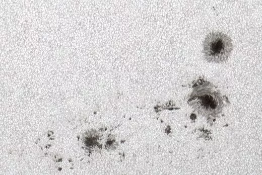 The sunspot AR 13766 with a special structure
