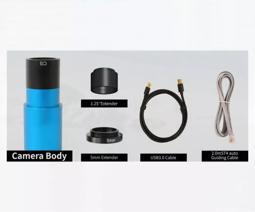 TS-Optics ToupTek G3M664C Color Planetary Camera and Autoguider - Chip D=9.01 mm