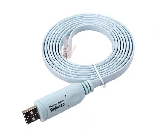 Pegasus EQDIR USB cable for EQMOD (DB9) for EQ6 mounts with the 9-pin connector.