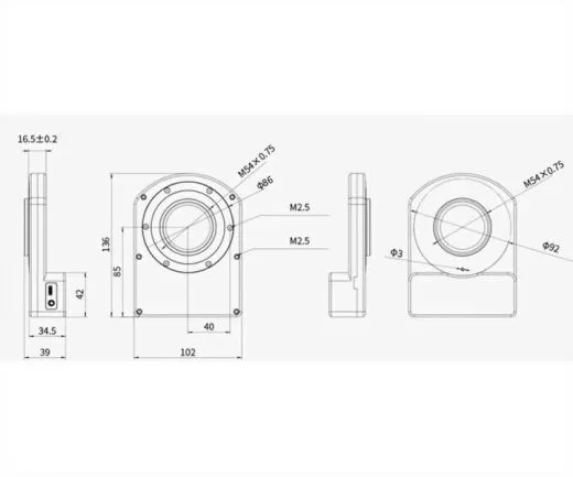 ZWO CAA Elektronischer Rotator für den richtigen Bildausschnitt ASI