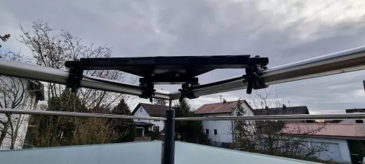 An idea for a balcony observatory with mounting on the parapet