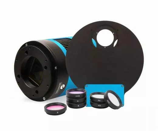 TS-Optics ToupTek monochrome astro camera 585MP, sensor D=12.78 mm - 1.25 filter wheel and 7 filters