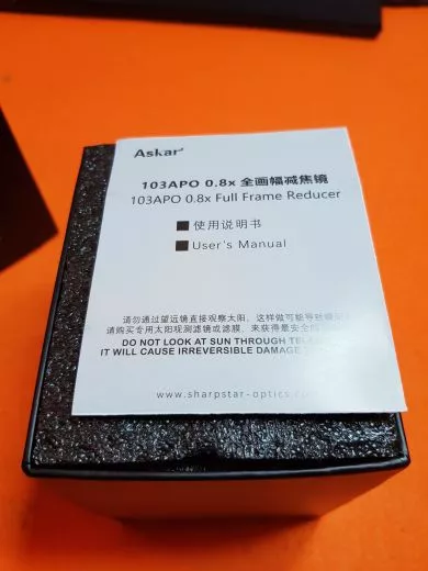 Rcklufer Askar 0,8x Reducer/Flattener fr Askar 103APO