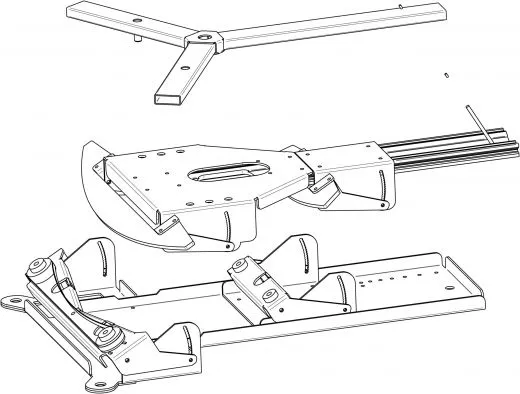 Geoptik EQ Dobson Platform EARTHA for 30 - 60 N/S Dobson Telescope Tracking up to 80kg Polar Wedge