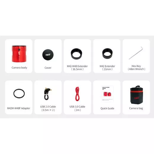 Aktion: ZWO ASI2600MC Pro / gekühlte Farb-Astrokamera - CMOS - Sensor D= 28,6 mm neue Version ab Oktober 2025