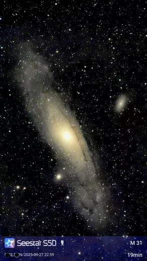 Andromedagalaxie M 31 mit Seestar S 50