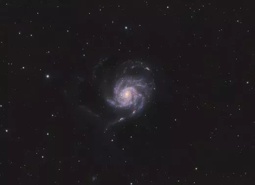 Erfahrung und Aufnahme M101 mit Askar 103APO und 1x Flattener