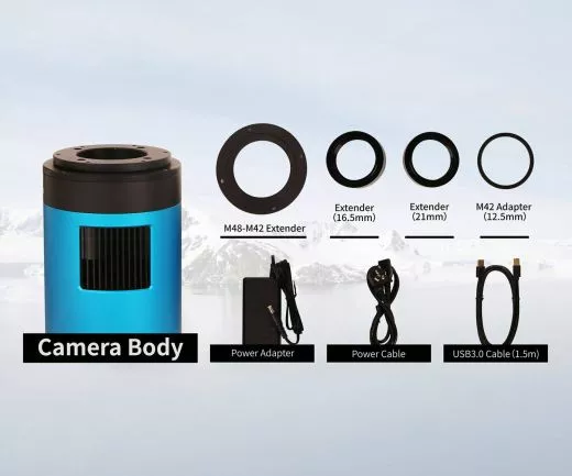 TS-Optics ToupTek Monochrom Astrokamera 492MP Sony IMX492 Sensor D=23,1 mm