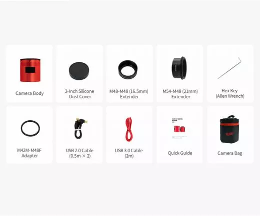 ZW Optical ASI4400MC Pro - USB3.0 Color Astro Camera, Sensor D=43.3 mm