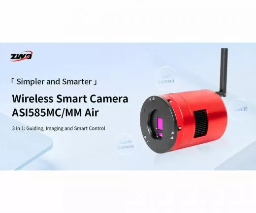 ZWO ASI585MM Monochrome Astro Camera with Guiding Sensor and ASIAir - Sensor D=12.84 mm