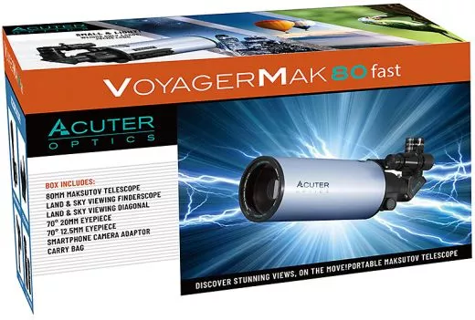 Acuter Voyager MAK80-FAST Maksutov Cassegrain Teleskopset