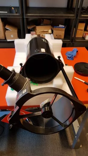 Rückläufer: Skywatcher Heritage-150P FlexTube Dobson 150mm 750mm f/5 Teleskop / Fernrohr nur Tubus, ohne Zubehör