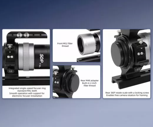 Askar 50P 50 mm f/3,8 Quadruplet APO Astrograph - Manuelles Teleobjektiv