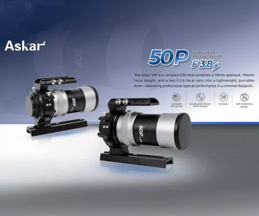 Askar 50P 50 mm f/3,8 Quadruplet APO Astrograph - Manuelles Teleobjektiv