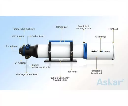 Askar 131F 983mm f/7,5 Quadruplet Flatfield Apo