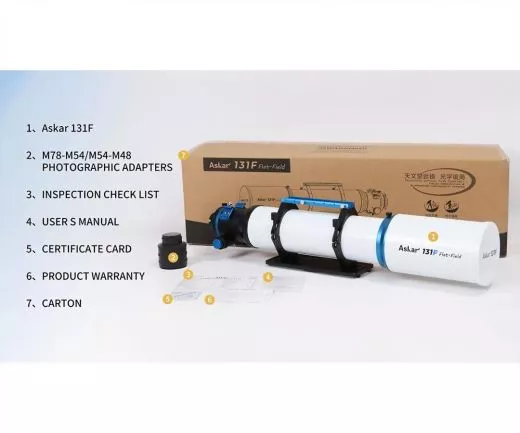 Askar 131F 983mm f/7,5 Quadruplet Flatfield Apo