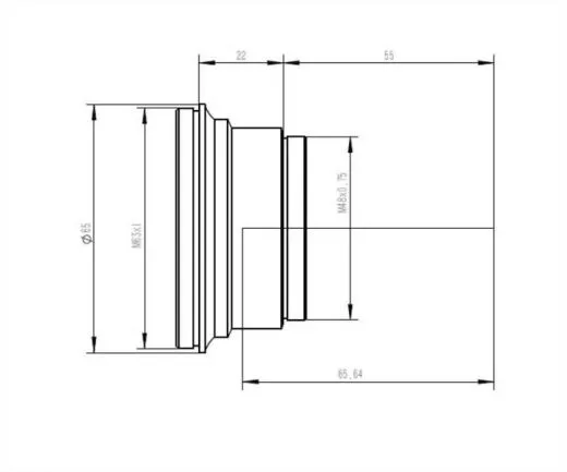 TS 1,0x Korrektor - Flattener für 70 / 72mm f/6 Apo und ED Refraktoren