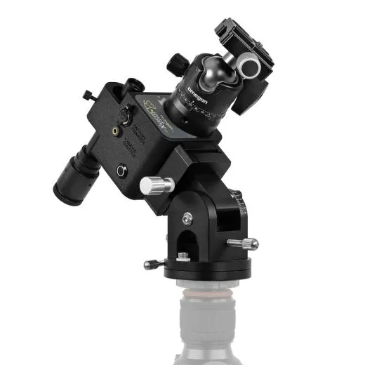 Omegon Montierung Segugio Tracker Set mit Kugelkopf, Deluxe Polhöhenwiege und Polsucher