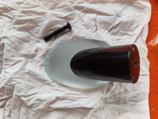 Why we inspect telescopes: secondary mirror glued on incorrectly and a bent screw.