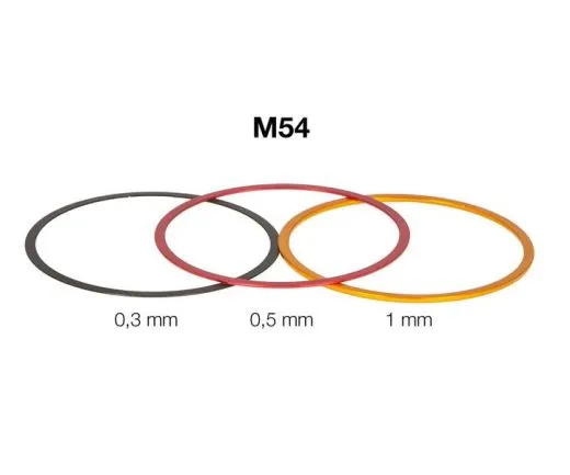 Baader M54 Fein-Abstimmringe-Set aus Aluminium (0,3 / 0,5 / 1mm)