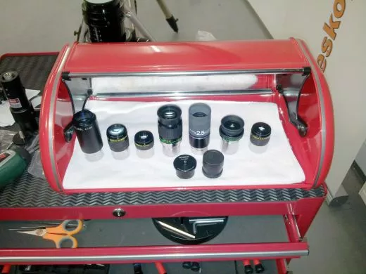Possibility to store our eyepieces and Ronchioocular