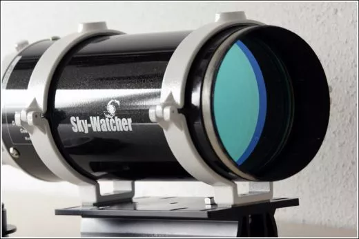 Solar telescope with the 120 mm f/5 from SkyWatcher