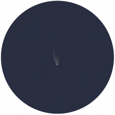 Zeichnung von Komet Panstarr mit einem 120mm 600mm SkyWatcher Re