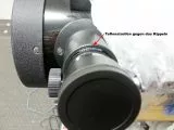 Teflon strips to prevent tilting of the focuser on inexpensive telescopes