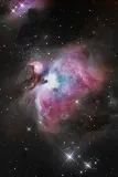 M42/M43 mit Skywatcher AZ-EQ6 GT und Explorer 200 PDS Newton